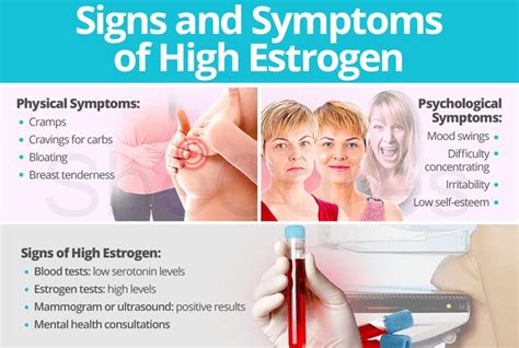 Signs and symptoms of high and low estrogen levels