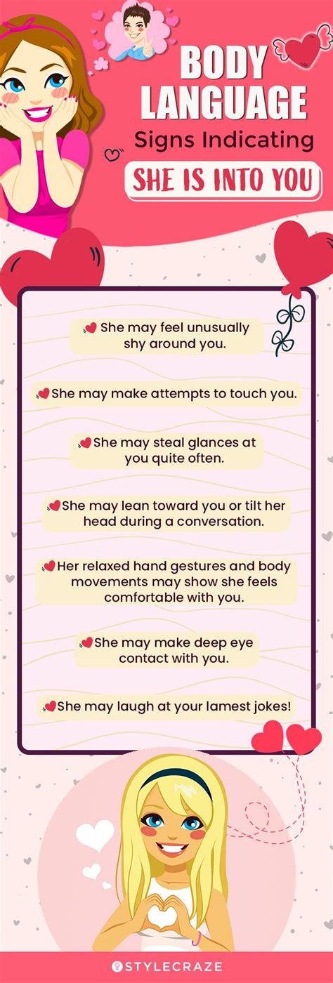 Signs that she is into you
