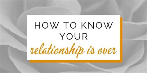 Signs the relationship is over for him. Dec 4, 2019 ... Light arguments, occasional heat-ups, and little stress are common in any relationship. But when these pity issues turn into major ones, and ... 