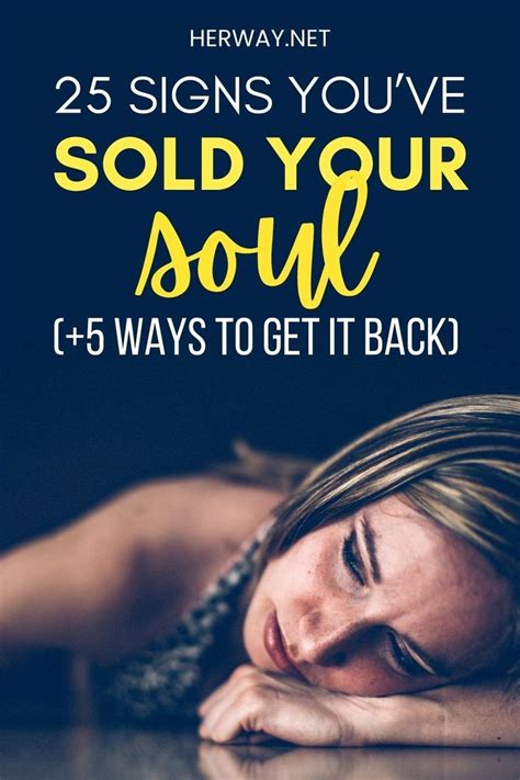 Signs you've sold your soul. Things To Know About Signs you've sold your soul. 