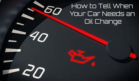 Signs you need an oil change. 6 signs you need to schedule an oil change. Sign #1: Your oil is dark and dirty. If you take a peek at the motor oil on your dipstick and notice that it’s dark in color (dark brown or black) or dirty, then you’re due for an oil change. Your oil should be tan or caramel in color and clean for it to properly function inside of the engine. 
