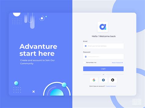 Signup or Login Page UI/UX Design Template Search by Muzli