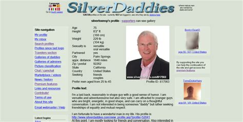 Siilverdaddies. Welcome to SilverDaddies! This site is a meeting place for mature men and other men (both daddies and younger), who are interested in keeping their daddy happy and/or … 