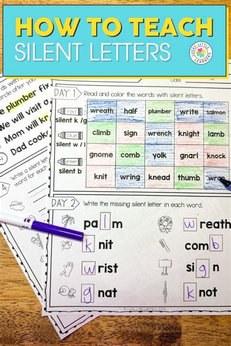 Silent Letter Spelling Alphabet Learning How to Read