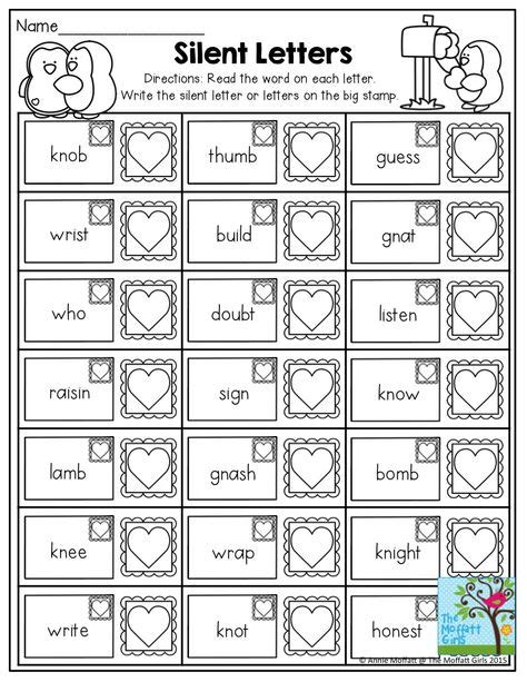 Silent Letters Great practice for identifying which letters not to say. In the second