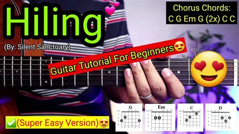 Silent Sanctuary - Hiling Guitar Tutorial [CHORDS AND ... - YouTube