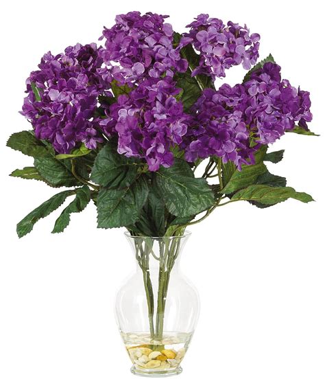 Silk Hydrangea Flowers Purple - Etsy