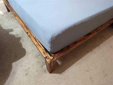 Rather than pay the high price for a new Thuma platform bed, I decided to build my own using American Cherry hardwood. . 