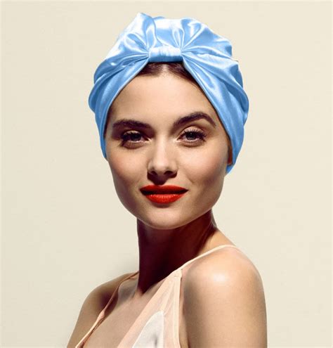 Silk turban. That’s where this sumptuously soft turban from Slip comes in. Crafted from mulberry silk, it’s double-lined with the label’s signature Slipsilk™ and twisted at the front. Specially designed with thick, curly manes in mind, it’ll have your locks looking less bed-head and more full-of-bounce – and shiny, of course. "Slip Pattern ... 