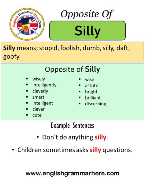 Silly antonym. Things To Know About Silly antonym. 