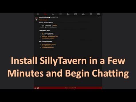 Sillytavern install. sh or install. sh Speech Recognition This guide will ...