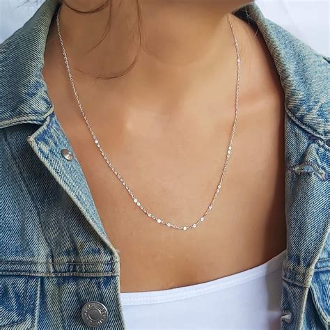 Silver Chain Necklaces Women