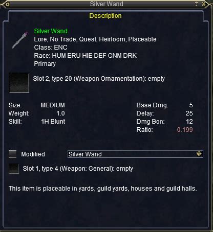 Silver Wand :: Items :: EverQuest :: ZAM