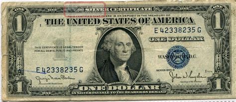 99% of the time 1935 $1 silver certificates are worth around $1.50. These were printed by the billions and they just simply aren’t rare or interesting to collectors. You can buy packs of 100 consecutive 1935 silver certificates for around $600. There are many different types of 1935 $1 silver certificates. 1935A, 1935B, 1935C, 1935D, 1935E .... 