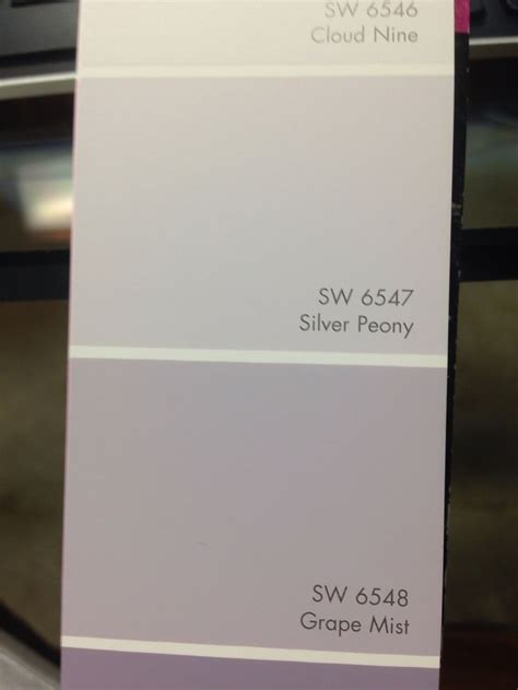The first one is named Silver peony and also has a refference code SW 6547 assigned to it. The color chart is named Sherwin-Williams paint colors and it is quite popular among paint manufacturers and color designers. The swatch sample for Silver peony (SW 6547) color is depicted on the left side a little bit lower on this page.. 