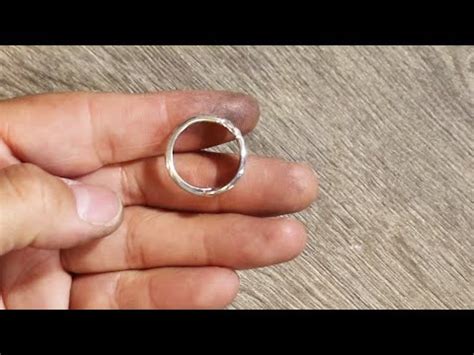 Silver spoon ring on a socket - YouTube