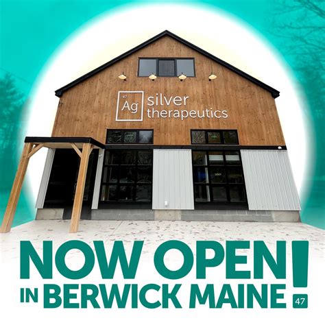 5 Kind Farms Way, Berwick, Maine, 03901. Sunday 10:00 am - 6:00 pm. In-store purchases only. 60 ME-236, Berwick, Maine, 03901. Sunday 11:00 am - 7:00 pm. In-store purchases only. Top. Silver Therapeutics - Berwick (Recreational) is a Berwick Cannabis Dispensary. Shop The Silver Therapeutics - Berwick (Recreational) Dispensary Marijuana Menu .... 