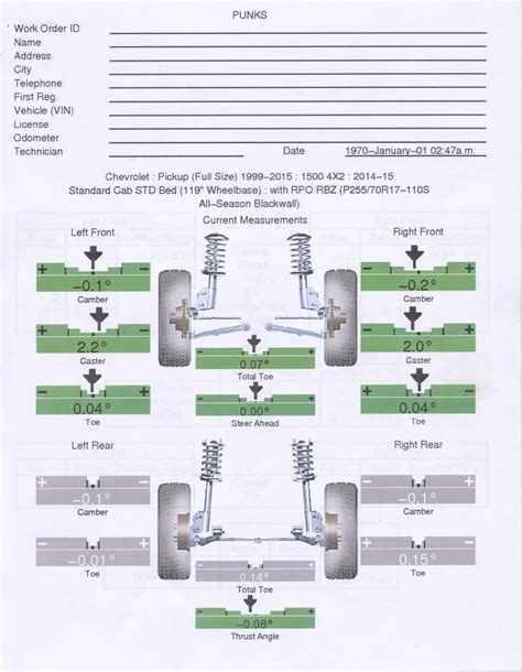 Silverado alignment specs.  has many advantages over " conventional &quot...