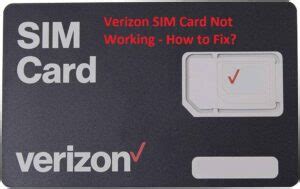 Sim Card Is Not From Verizon Fix