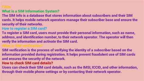 Sim information system.  The questions arise here: Which SIM The SIM Info...