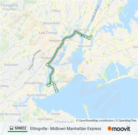 Route: M2 Washington Heights - East Village. 