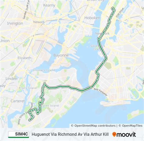 Routes; SIM4C. Huguenot - Manhattan Expres