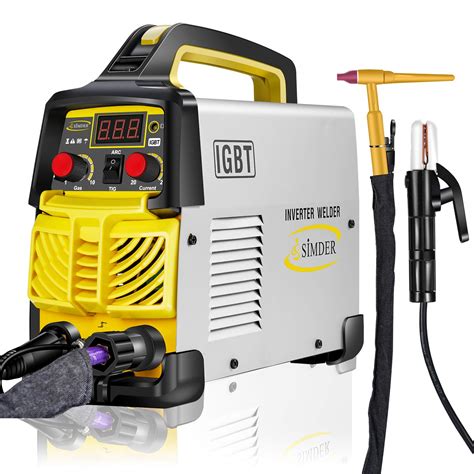 Versatile home welder：This is a MIG/ARC 2in1 welding machine, 110V/220V dual-voltage input design, advanced IGBT high-frequency rectification, stable output welding current, and longer welding machine life. Portable Welder:Light weight 11 lbs,Equipped with a detachable MIG torch and replacement pliers,making it easy to carry ….