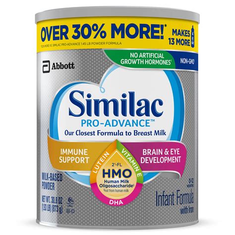 Similac pro advance calories.  &Dagger; Parents who fed their babies Similac &reg; wit...