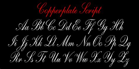 Similar Fonts To Copperplate Script CT Fontspring