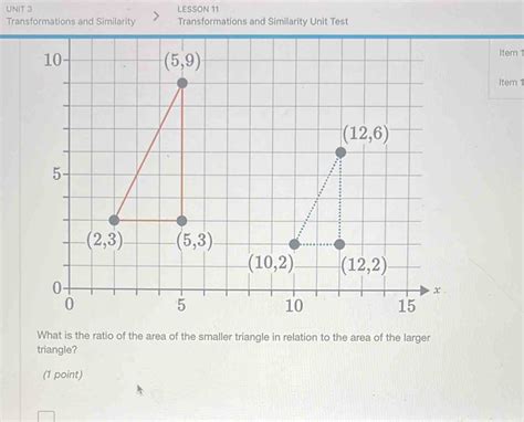 Similarity Unit Test Unit 1 Lesson 7