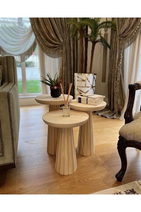 Simillo Home&Living Wood Ahşap 3’lü Altın Varak Fitilli  Trendyol.