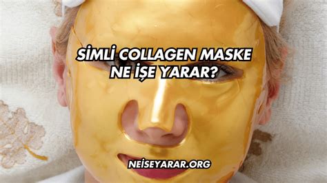 Simli Kolajen Maske.