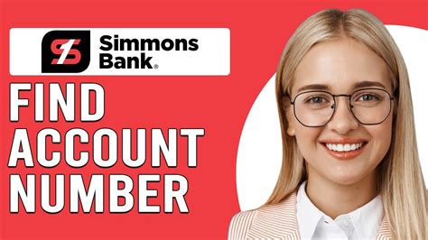Simmons bank checking account number. .  ...