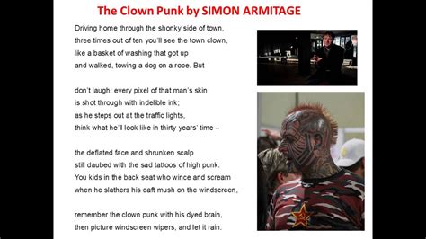 Simon Armitage – The Clown Punk lyrics - lyricsmode.com