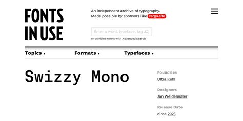 Simon Mono in use - Fonts In Use