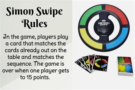 Simon Swipe Card Game Rules and how to play Family Game Shelf