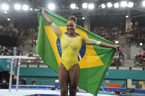 Simone Biles’ rival and friend Andrade of Brazil wins gold in vault at Pan American Games