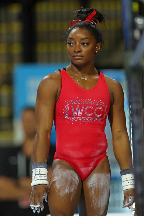 Simone Biles was photographed by Walter Chin in P