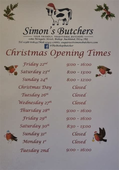 Simons Butchers opening times in Spilsby, Market Street