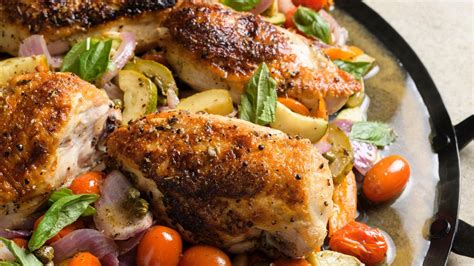 Simple, 1-skillet chicken breast dinner evokes summer in Provence