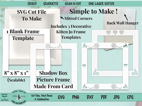 Simple 3D Layered SVG Cut File Shadow Box Template Picture Etsy