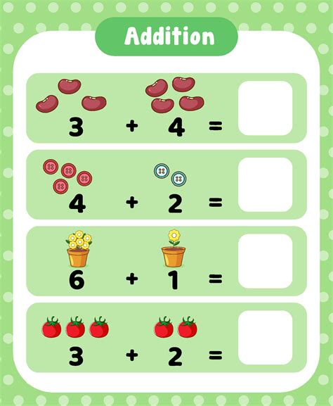 Simple Addition Worksheet Free Kindergarten Math Worksheet For Kids
