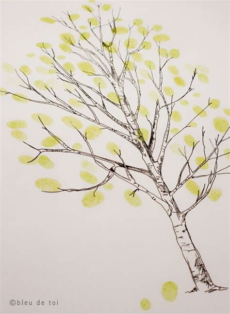 Simple Aspen Tree Drawing