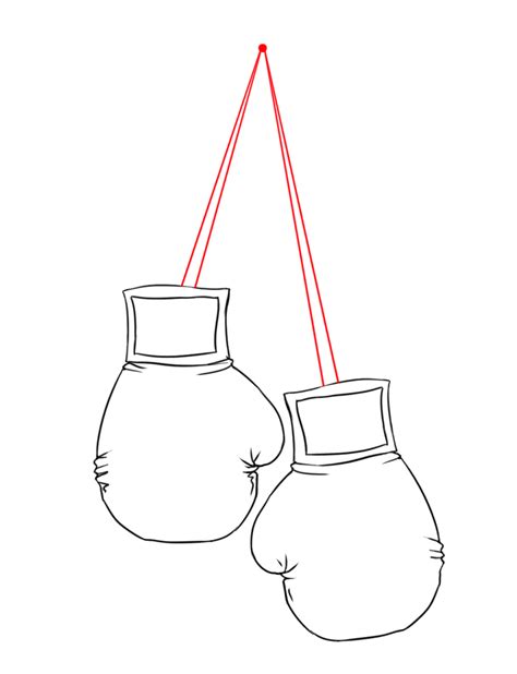 Simple Boxing Gloves Drawing