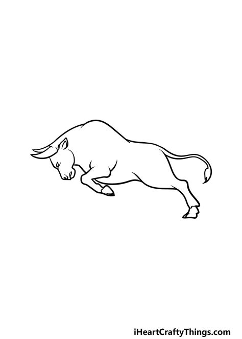 Simple Bull Drawing