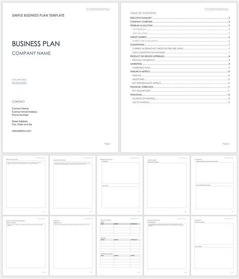 Simple Business Plan Template Word Program Format pertaining to