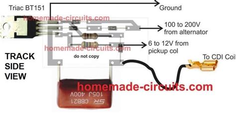 Simple Capacitive Discharge Ignition (CDI) Circuit Homemade Circuit