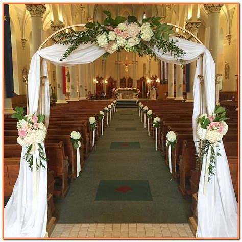 Simple Church Decorations For Wedding