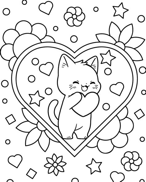 Simple Flowers Coloring Pages