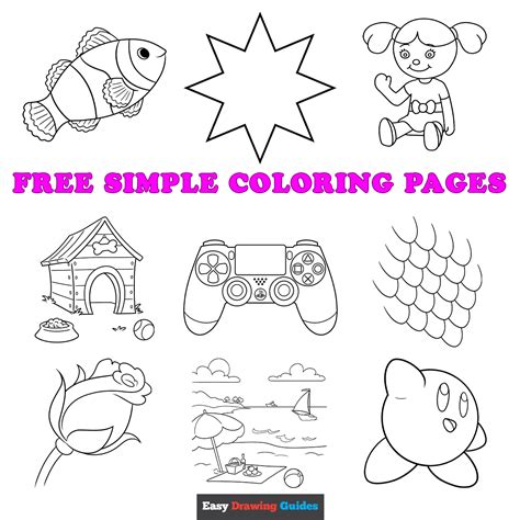 Simple Coloring Sheets For Preschoo